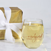 新婚エレガントモダン者 ステムなしワイングラス