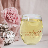 新婚エレガントモダン者 ステムなしワイングラス