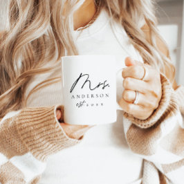 新婚エレガント夫人のカスタム黒幕 コーヒーマグカップ