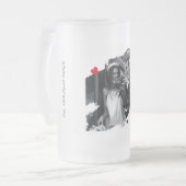 新婚カスタムエッチングフォトキープサケ フロストグラスビールジョッキ (正面左)