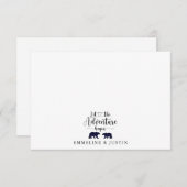 新婚カップルが冒険を始める ノートカード (正面/裏面)