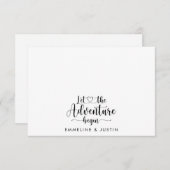 新婚カップルが冒険を始める ノートカード (正面/裏面)