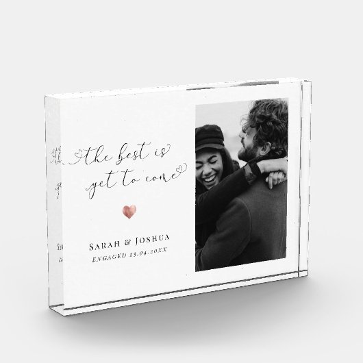 新婚カップルへのプレゼント 結婚記念 フォトブロック (左)