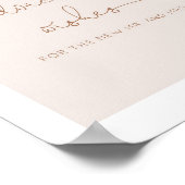 新婚カップルへの恋愛アドバイスと願い ポスター (角)