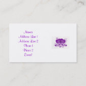新婚カップル向け住所カードテンプレート 名刺 (裏面)
