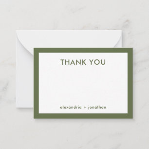 新婚カップル向けThank You Note Card ノートカード