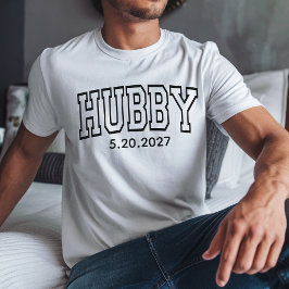 新婚カップル用ハネムーンTシャツ – 妻 & 夫 Tシャツ