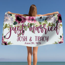 新婚カップル オーダーメイド ウェディング ビーチタオル