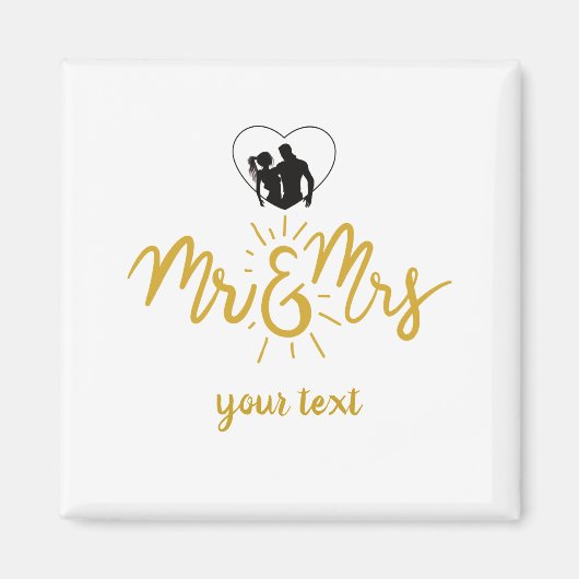 新婚カップル マグネット (正面)