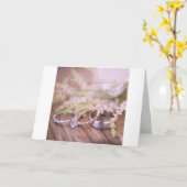 新婚カード**後の楽しい** カード (黄色い花)