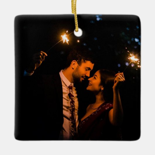 新婚ギフト、クリスマスミセス セラミックオーナメント (正面)