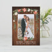 新婚クリスマスウッドウォーターカラーウィンターフローラ シーズンカード (スタンド正面)