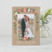 新婚クリスマスクラフト水の色の冬フローラ シーズンカード (スタンド正面)