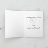 新婚クリスマスフォトホリデーグリーティングカード シーズンカード (内部)