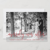 新婚クリスマス写真カード（裏面にお礼メッセージ） シーズンカード (正面)