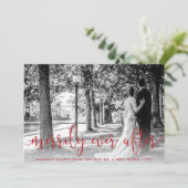 新婚クリスマス写真カード（裏面にお礼メッセージ） シーズンカード (スタンド正面)