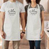 新婚グルームホワパーソナライズされたイト エプロン