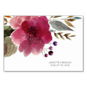 新婚ゲストブックウェディングカードへのメッセージ テーブルナンバー (裏面)