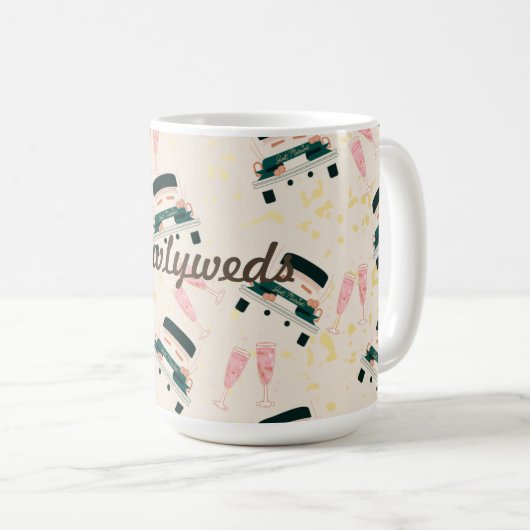 新婚コーヒーマグ、ウェディングギフト コーヒーマグカップ (正面右)