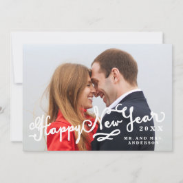 新婚スクリプトHappy New Year Holiday Photo Card シーズンカード