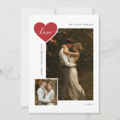 新婚バレンタインスクリプトラブ 結婚しました バレンタインの写真 シーズンカード (正面)