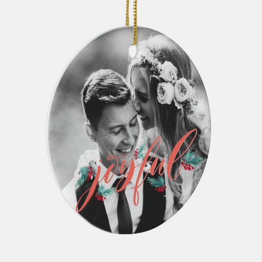 新婚パーソナライズされたオーナメント セラミックオーナメント (右)