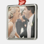 新婚パーソナライズされたオーナメント メタルオーナメント (左)