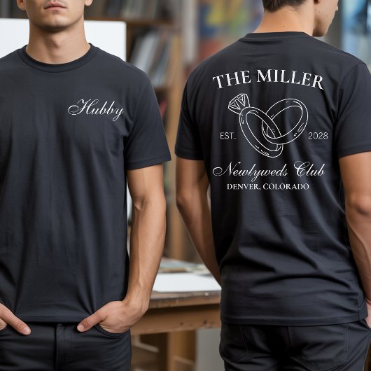 新婚パーソナライズされた婦人Tシャツ Tシャツ