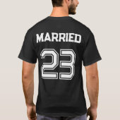 新婚パーソナライズされた新婦のTシャツさん Tシャツ (裏面)