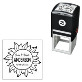 新婚パーソナライズされた者の日結婚印 セルフインキングスタンプ (インサイチュ)