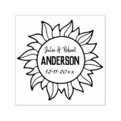 新婚パーソナライズされた者の日結婚印 セルフインキングスタンプ (デザイン)