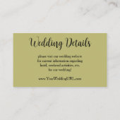 新婚ビクトリアン結婚自転車 エンクロージャーカード (裏面)