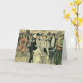 新婚ビクトリアン結婚自転車 カード (黄色い花)