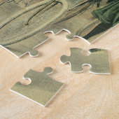 新婚ビクトリアン結婚自転車 ジグソーパズル (側面)