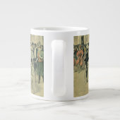 新婚ビクトリアン結婚自転車 ジャンボコーヒーマグカップ (裏面)