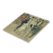 新婚ビクトリアン結婚自転車 タイル (側面)