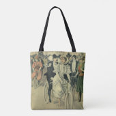 新婚ビクトリアン結婚自転車 トートバッグ (裏面)