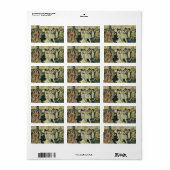 新婚ビクトリアン結婚自転車 ラベル (フルシート)