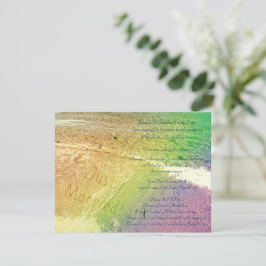 新婚ビーチ 招待状 (スタンド正面)