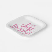 新婚ピンク ペーパープレート (傾斜あり)