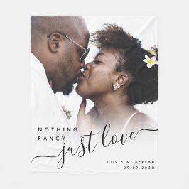 新婚ファンシー者を愛するものはない フリースブランケット