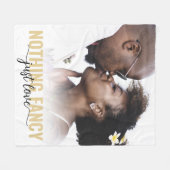 新婚ファンシー者を愛するものはない フリースブランケット (正面(横))