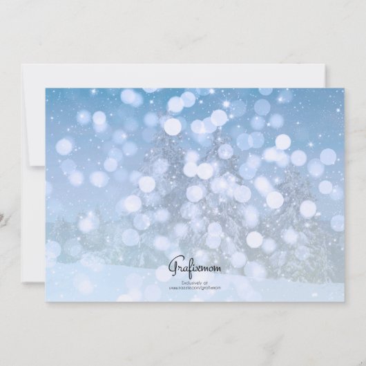 新婚ファースト結婚したクリスマス 招待状 (裏面)