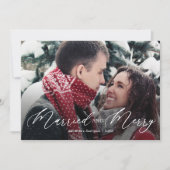 新婚フォトクリスマスカード シーズンカード (正面)