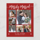 新婚フォトホリデーカード 結婚おめでとう チラシ (正面)