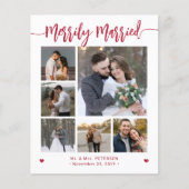 新婚フォトホリデーカード 結婚おめでとう チラシ (正面)