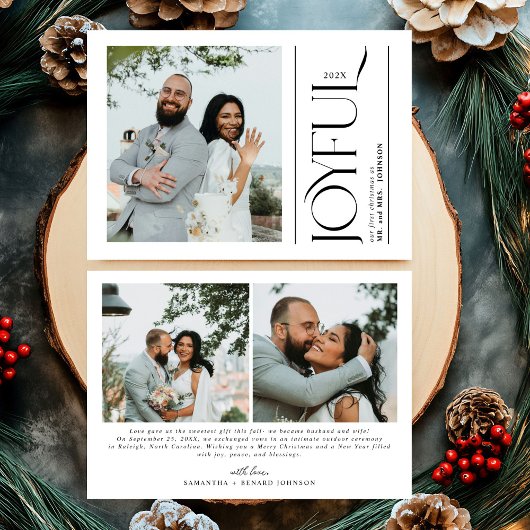 新婚フォト 初めてのクリスマス 結婚 シーズンカード