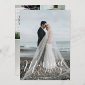 新婚フ結婚したメリーォトコラージュホリデーカード シーズンカード (正面/裏面)