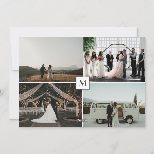 新婚フ結婚したメリーォトコラージュホリデーカード シーズンカード (裏面)