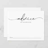 新婚ブライダルシャワーカードのアドバイス (正面/裏面)
